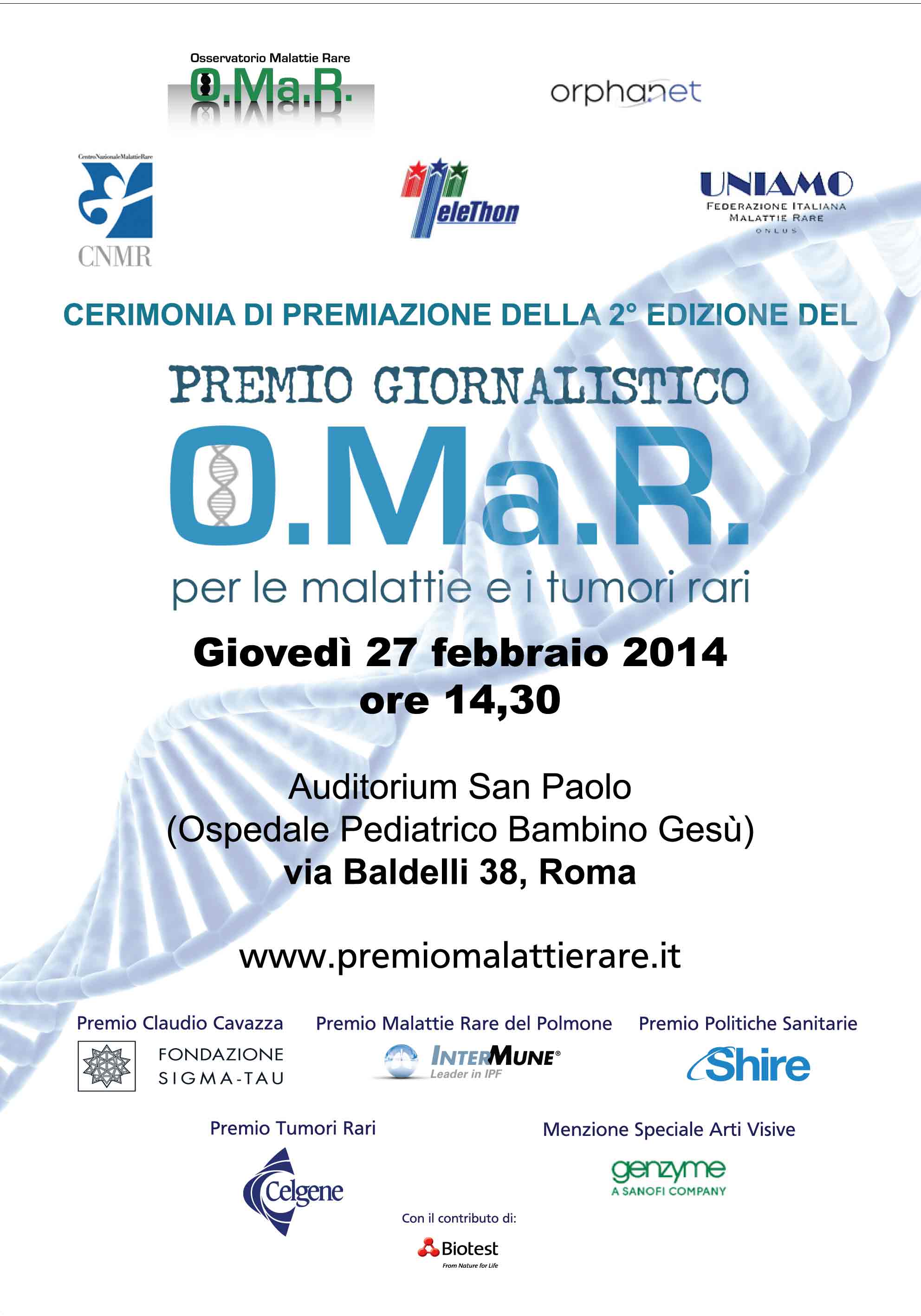 Premio Omar Seconda Edizione